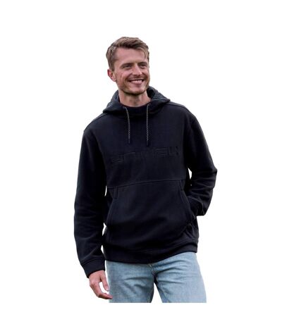 Mens Louis Fleece Hoodie Black Animal
