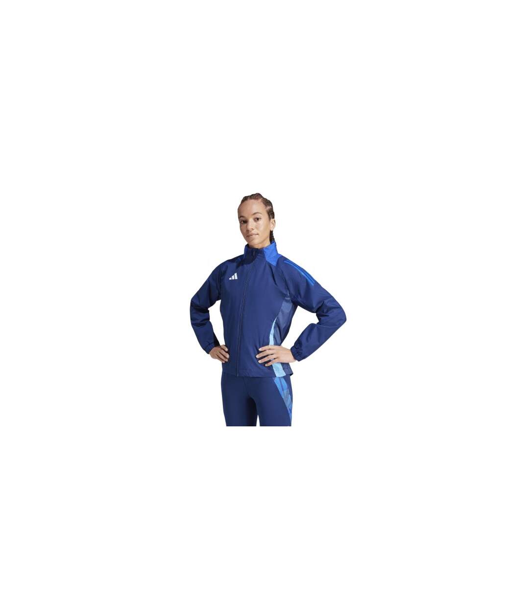Anorak Tiro Femme Bleu Marine Foncé Adidas-1