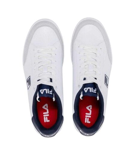 Baskets Courtbay Femme Blanc Bleu Marine Fila