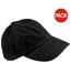 Beechfield Unisex Low Profile Heavy Brushed Cotton Baseball Cap (Pack of 2) (Black) - UTRW6740-1
