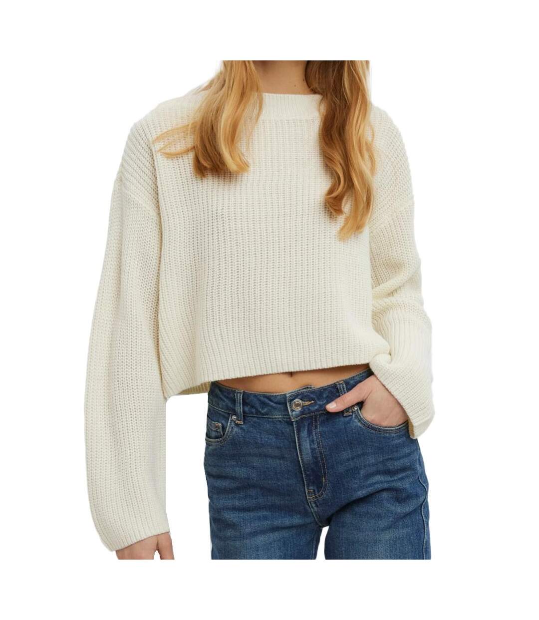 Pull beige femme vero moda sayla - xl-1