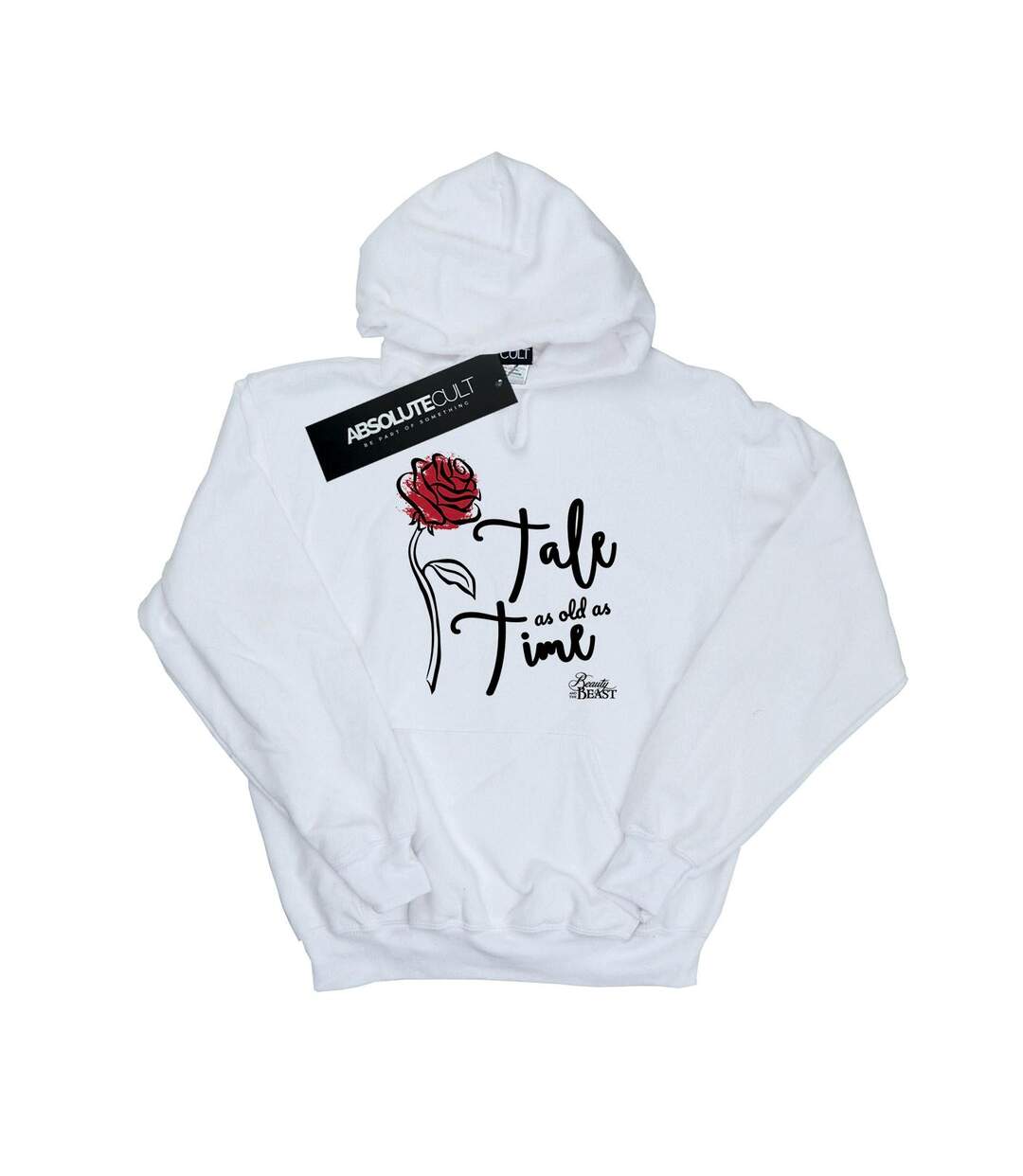 Disney Sweat à capuche Womens/Ladies Tale As Old As Time Rose (Blanc) - UTBI12363-1