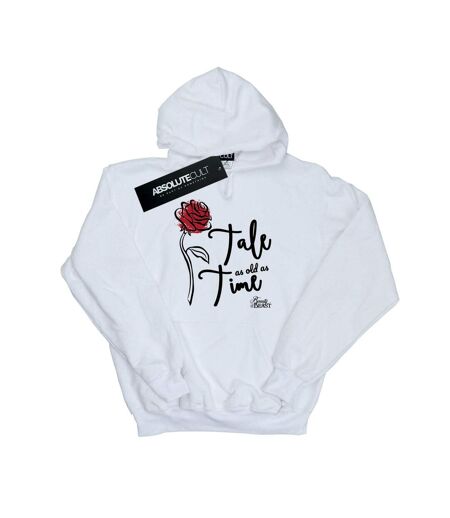 Disney Sweat à capuche Womens/Ladies Tale As Old As Time Rose (Blanc) - UTBI12363