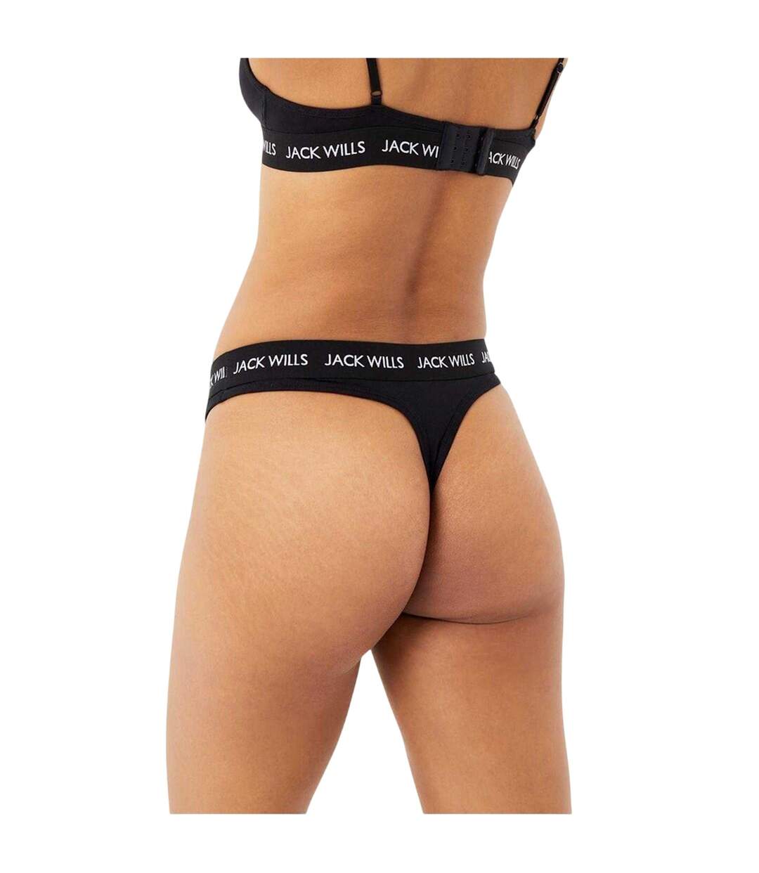 Lot De 3  Strings Motif/style Logo Deptford Femme Blanc Gris Noir Jack Wills-3