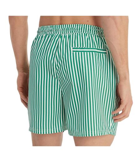 Short de bain vert/blanc homme calvin klein jeans drawstrings