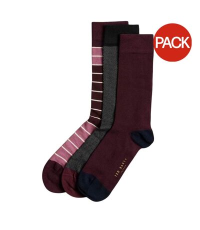 Chaussettes adulte noir / marron / pourpre Ted Baker