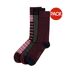 Chaussettes adulte noir / marron / pourpre Ted Baker-1