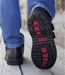 Boots Cuir Scratchées Doublées Sherpa