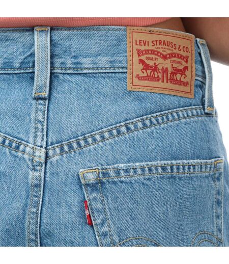 Short Femme Bleu Denim Levis