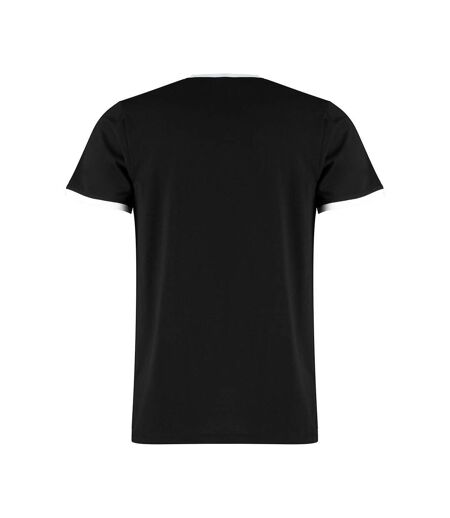 T-shirt homme noir / blanc Kustom Kit