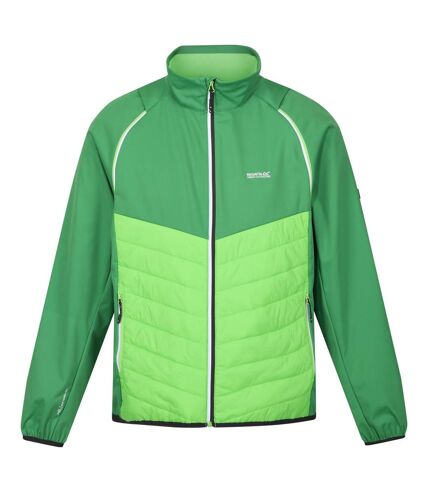 Regatta Mens Steren Hybrid Soft Shell Jacket (Field Green/Jasmine Green)