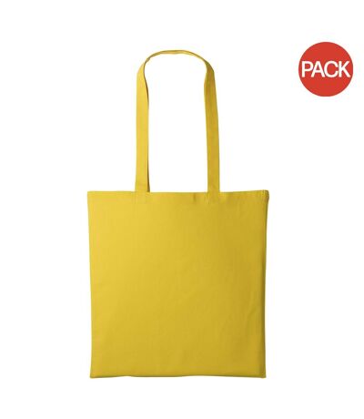 Lot de 2  sacs de courses unis taille unique tournesol Nutshell