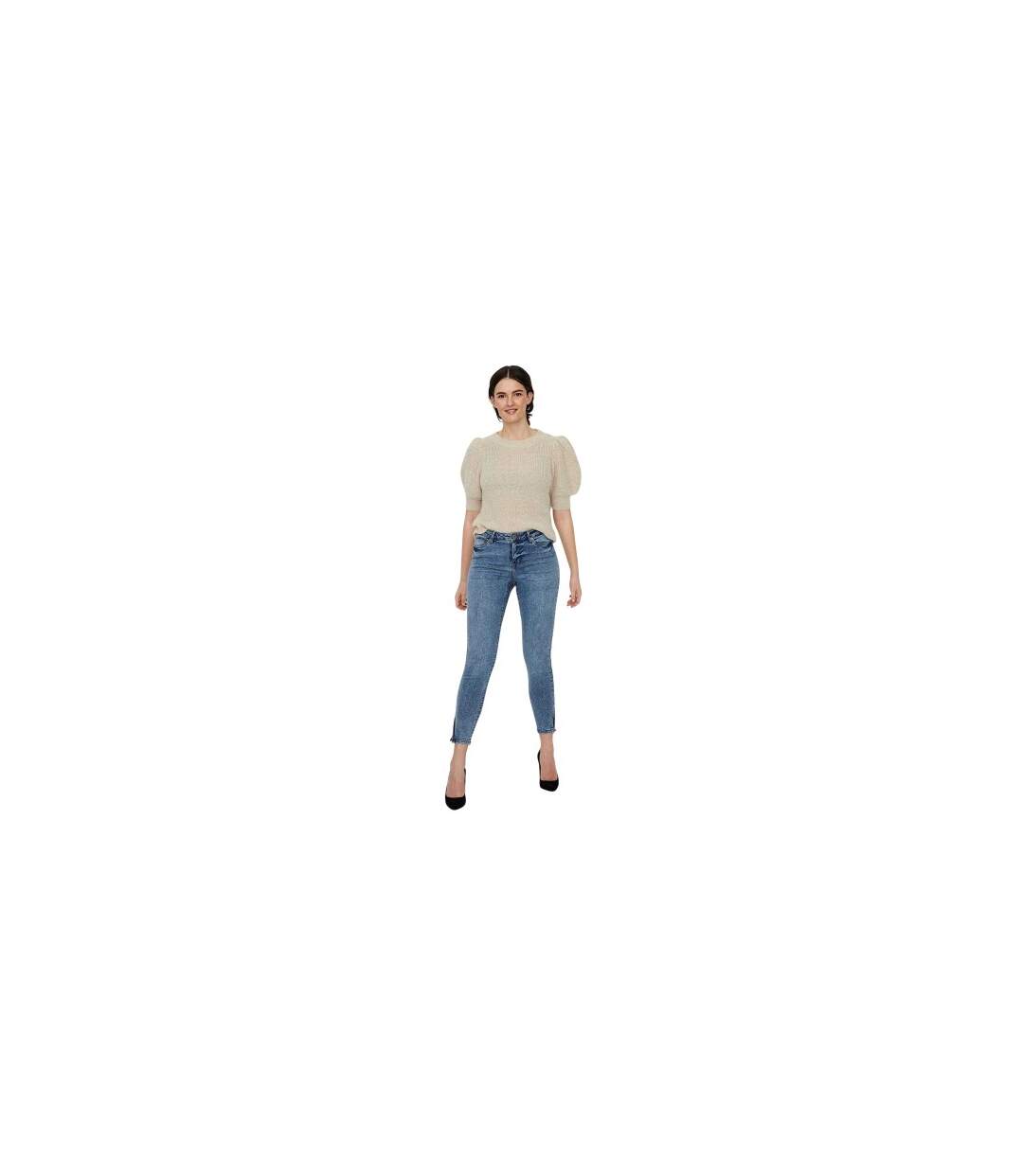 Jean Femme Bleu Denim Clair Vero Moda-1