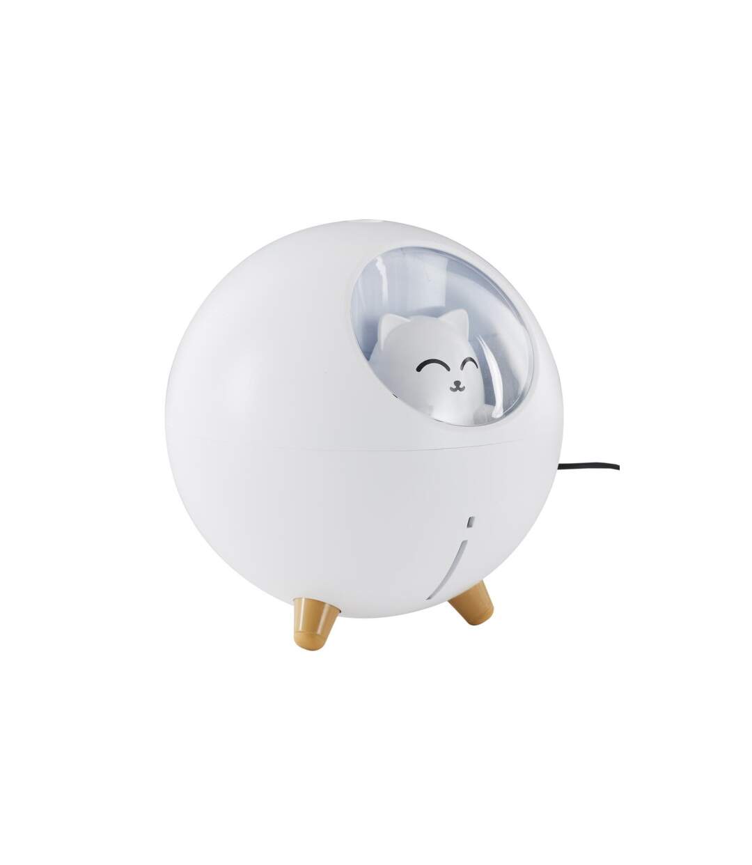 Diffuseur de Parfum Led Chat 11cm Blanc-2