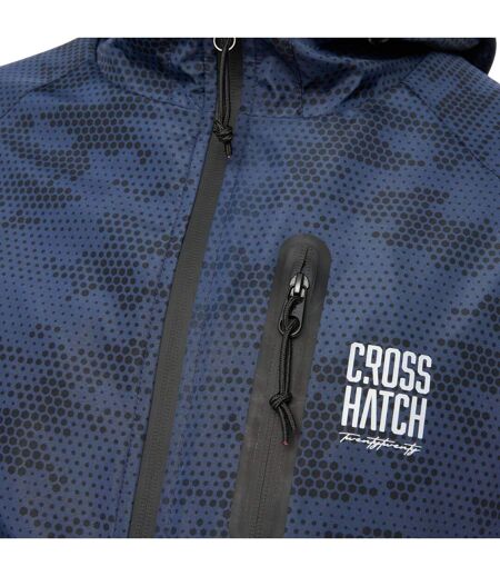 Veste Style Imprimé Intégral Janscore Homme Bleu Crosshatch