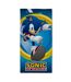Sonic The Hedgehog - Serviette de plage (Bleu / Jaune / Blanc) - UTTA11221