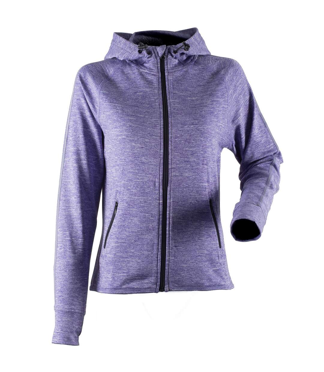 Sweat à capuche et fermeture zippée femme pourpre Tombo Teamsport