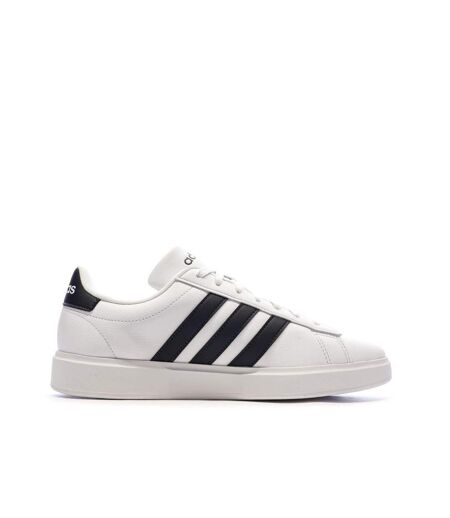 Baskets blanches/noires homme adidas grand court 2.0