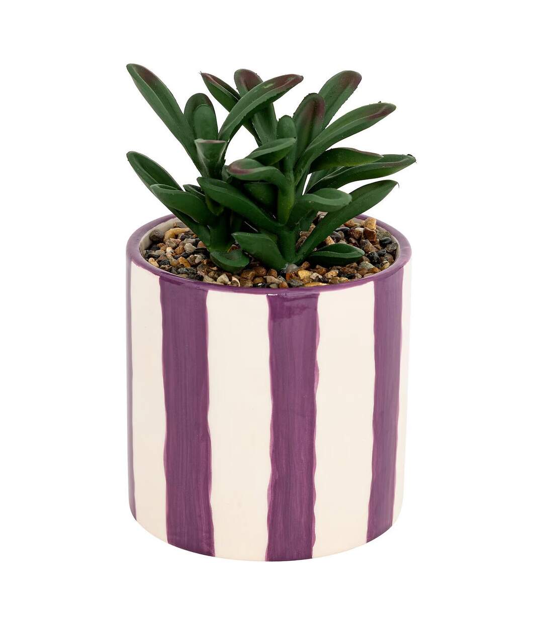 Plante Grasse Artificielle Deep Purple 16cm Violet-1