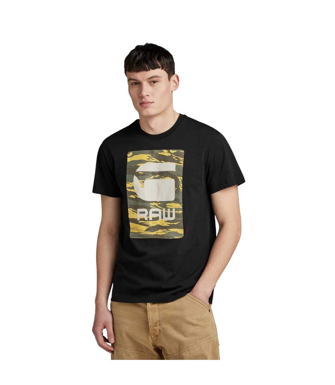 T-shirt Motif/style Boîte Homme Noir G-Star-4