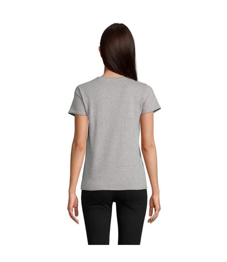T-shirt Crusader Femme Gris Chiné SOLS