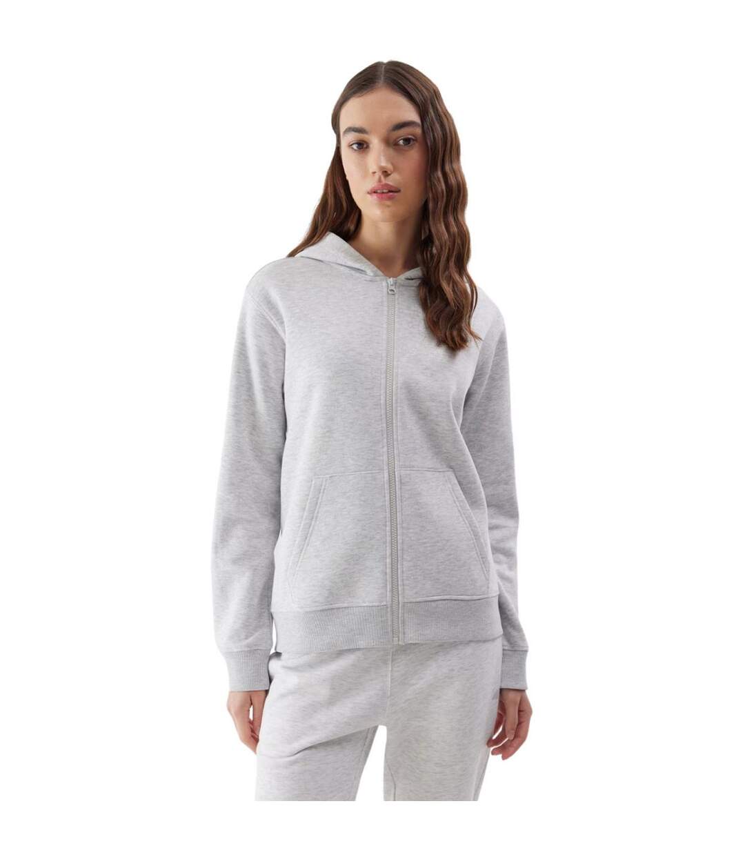 Veste À Capuche Wss24tswsf0956 Femme Gris 4F-1