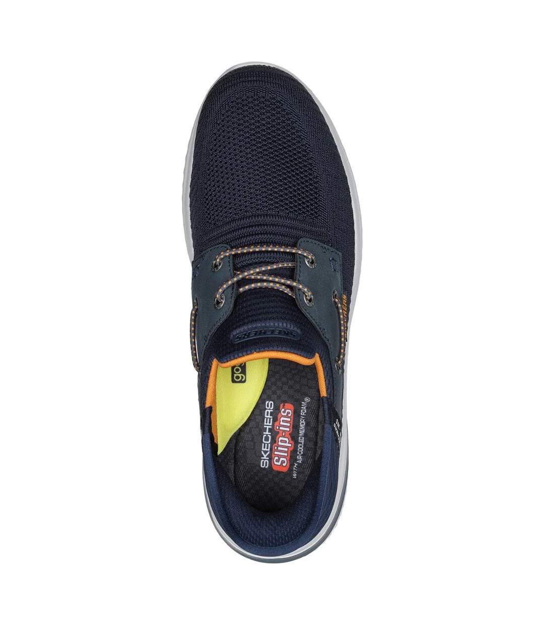 Mens Delson 3.0 Roth Trainers Navy Skechers-4