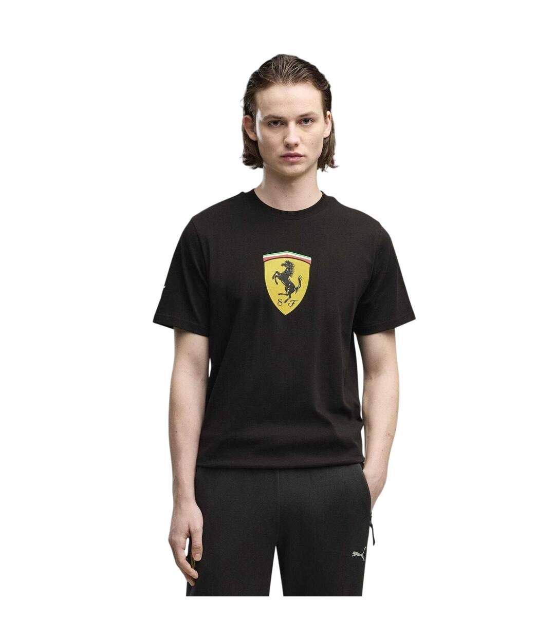 T-shirt Motif/style Ferrari Homme Noir  Puma-4