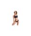 Maillot De Bain 2 Pièces Motif/style À Rayures Femme Bleu Marine Rose À Rayures Speedo-1