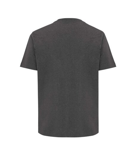 Unisex adult teide recycled cotton t-shirt heather anthracite Iqoniq