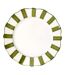 Lot de 6 Assiettes Plates Cleo 27cm Vert & Blanc-1