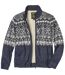 Le Blouson Tricot Jacquard Doublé Sherpa-7