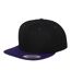 Casquette Ajustable Classic Noir Violet Yupoong-1