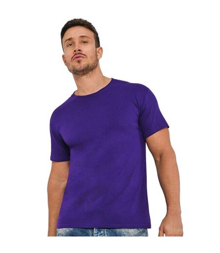 T-shirt Manches Courtes Homme Violet Casual