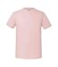 Mens iconic 195 ringspun premium tshirt powder rose Fruit of the Loom