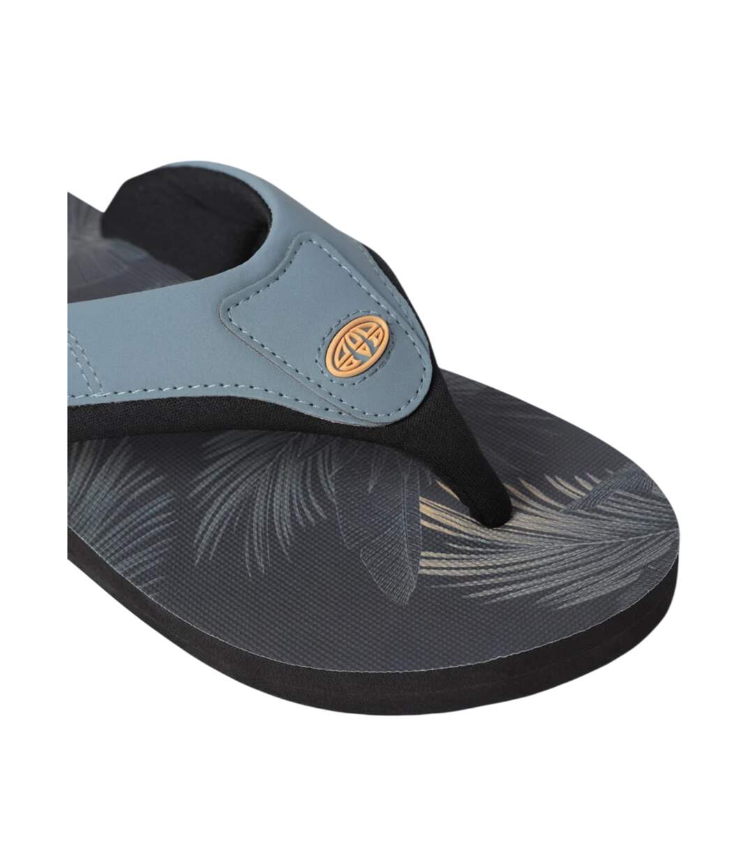 Tongs Motif/style Feuilles Jekyl Homme Kaki Foncé Animal-4
