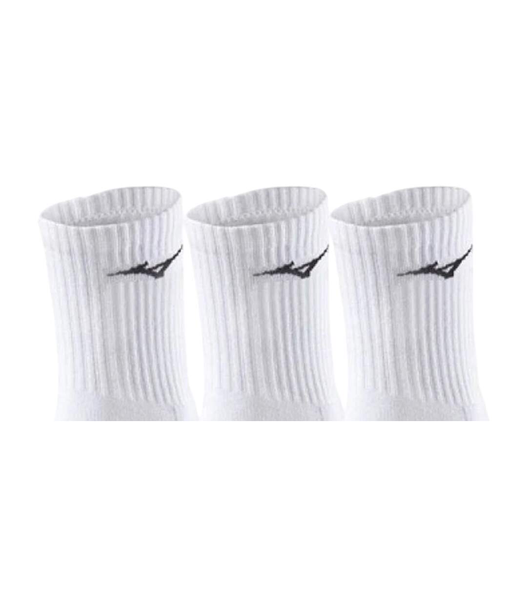 Lot De 3  Chaussettes Entraînement Adulte Blanc Mizuno-2
