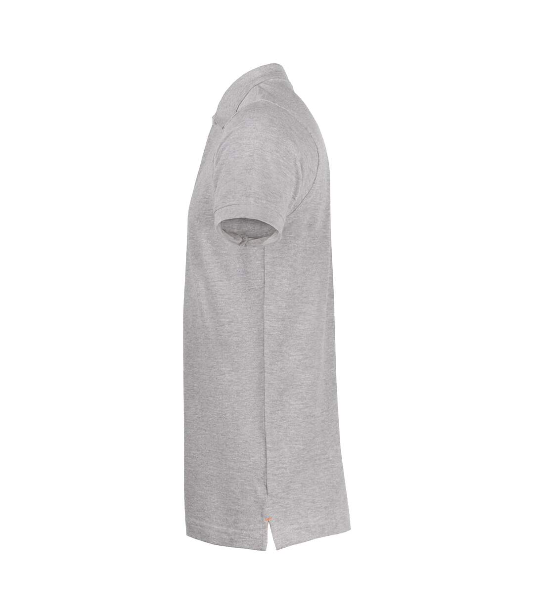 Mens Melange Polo Shirt Grey Jobman-3
