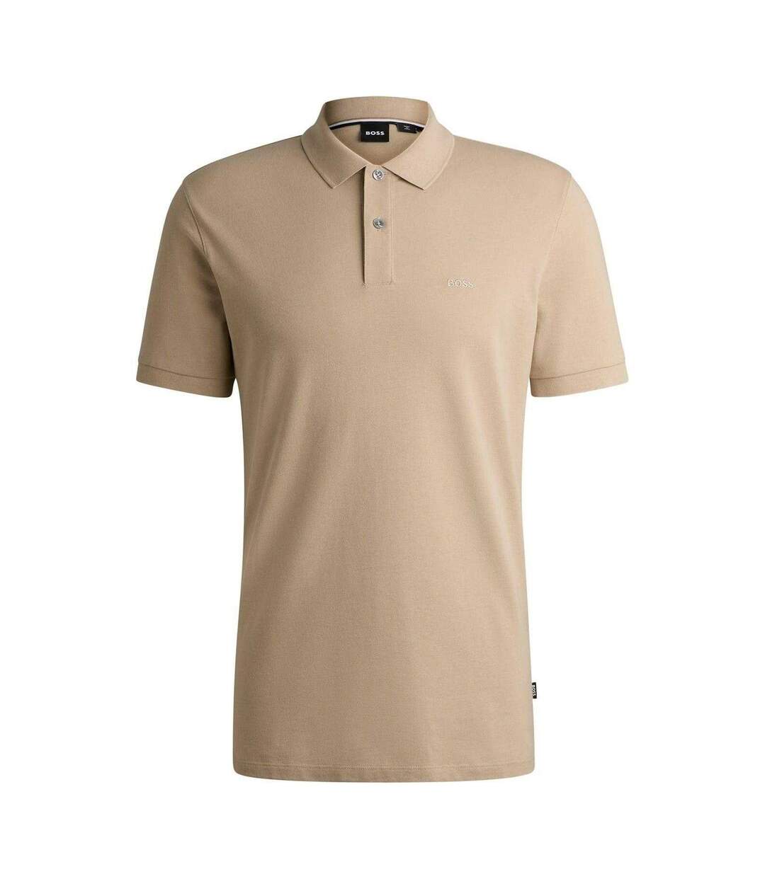 Polo Motif/style Logo Brodé Pallas Homme Beige Clair Boss-1