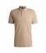 Polo Motif/style Logo Brodé Pallas Homme Beige Clair Boss-1