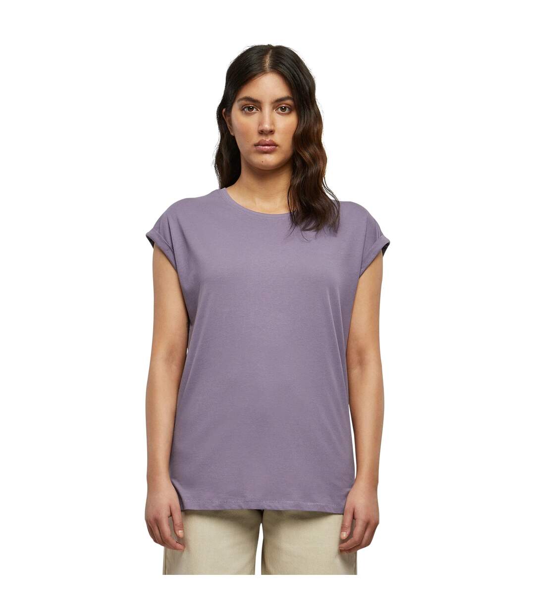 T-shirt Femme Vieux Violet Urban Classics-3
