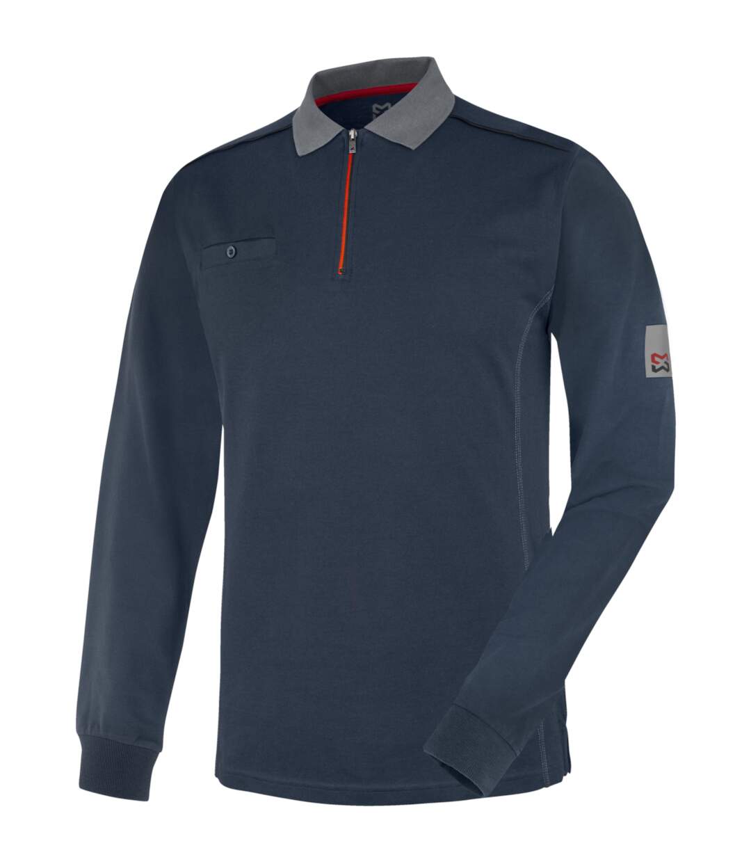 Polo de travail à manches longues Stretch X bleu Würth MODYF marine