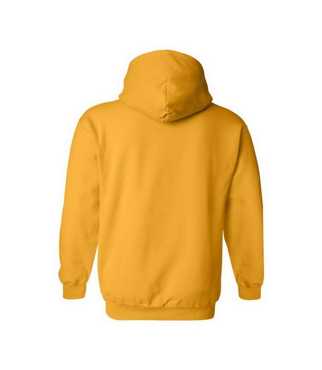 Sweatshirt à capuche unisexe jaune foncé Gildan-2