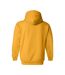 Sweatshirt à capuche unisexe jaune foncé Gildan