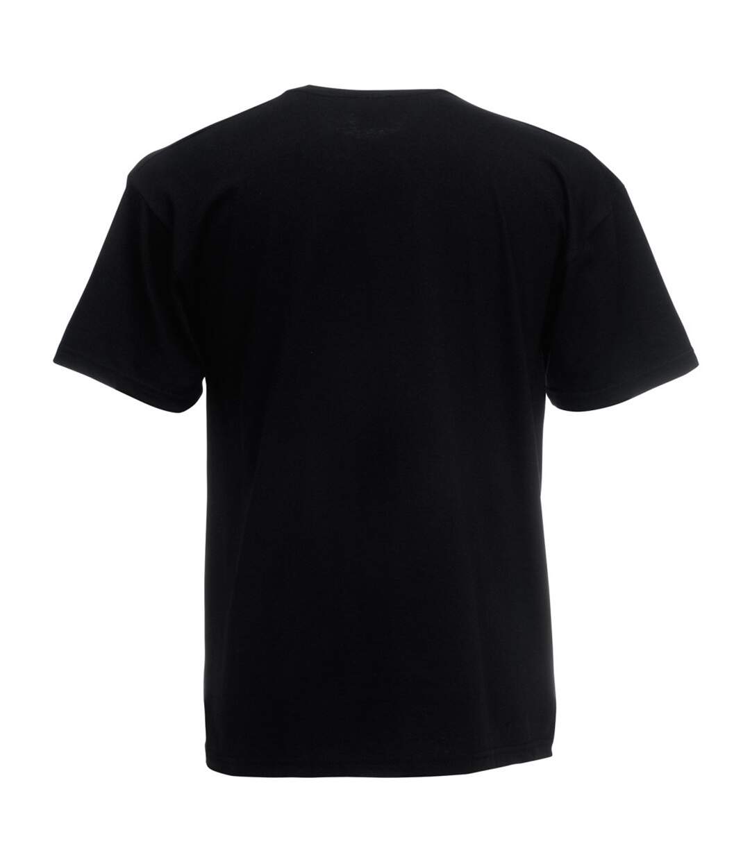 Fruit Of The Loom Mens Valueweight V-Neck T-Short Sleeve T-Shirt (Black)