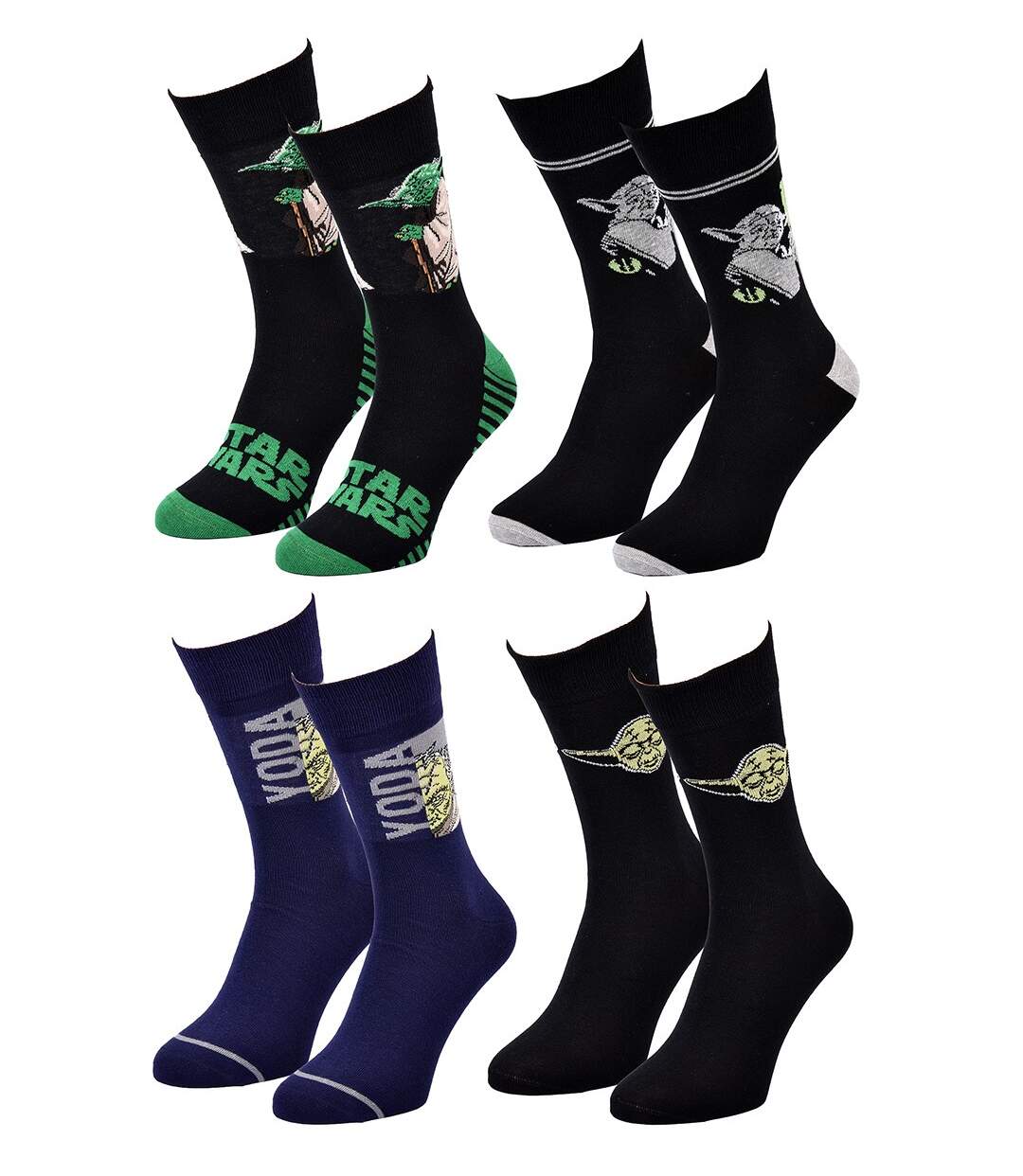 Chaussettes Pack Cadeaux Homme LICENCE Pack 4 Paires YODA24