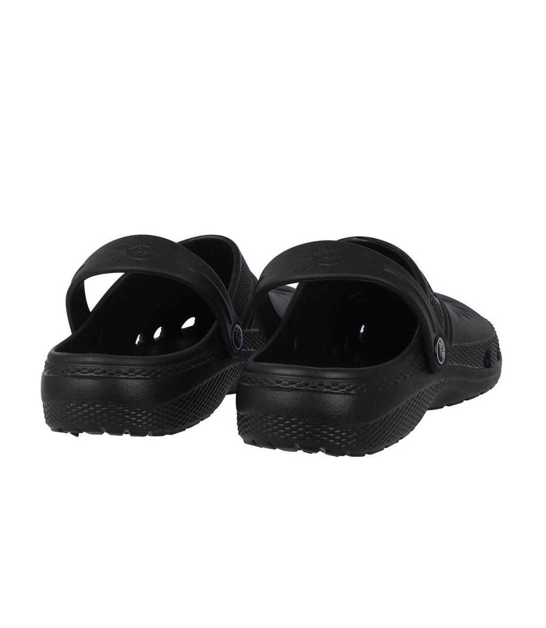 Mens Flat Clogs Black Hot Tuna-2
