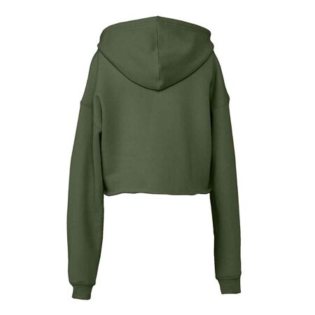 Sweat à capuche femme vert militaire Bella + Canvas