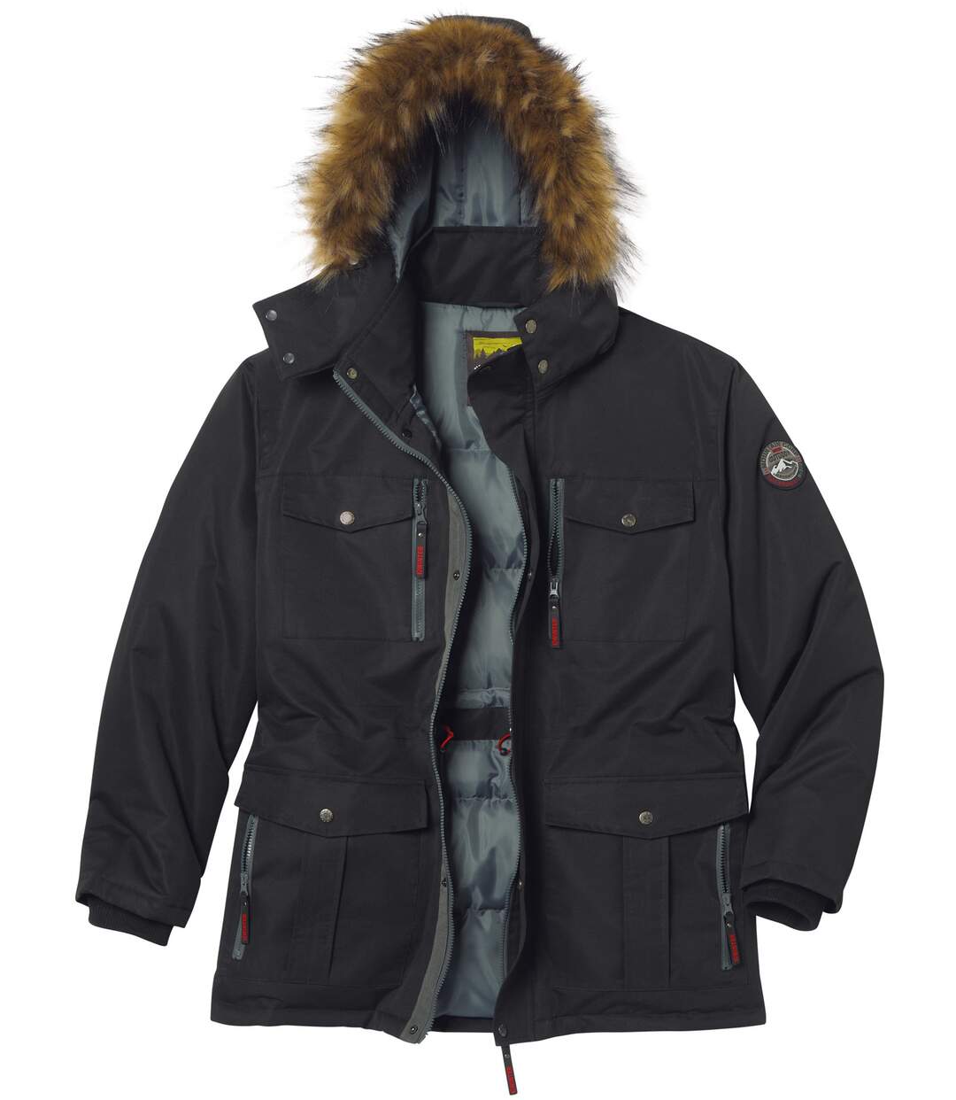 Parka antifroid déperlant homme - noir