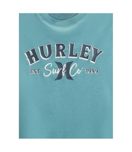T-shirt Motif/style Texte Surf Co Homme Vert Vapeur Hurley